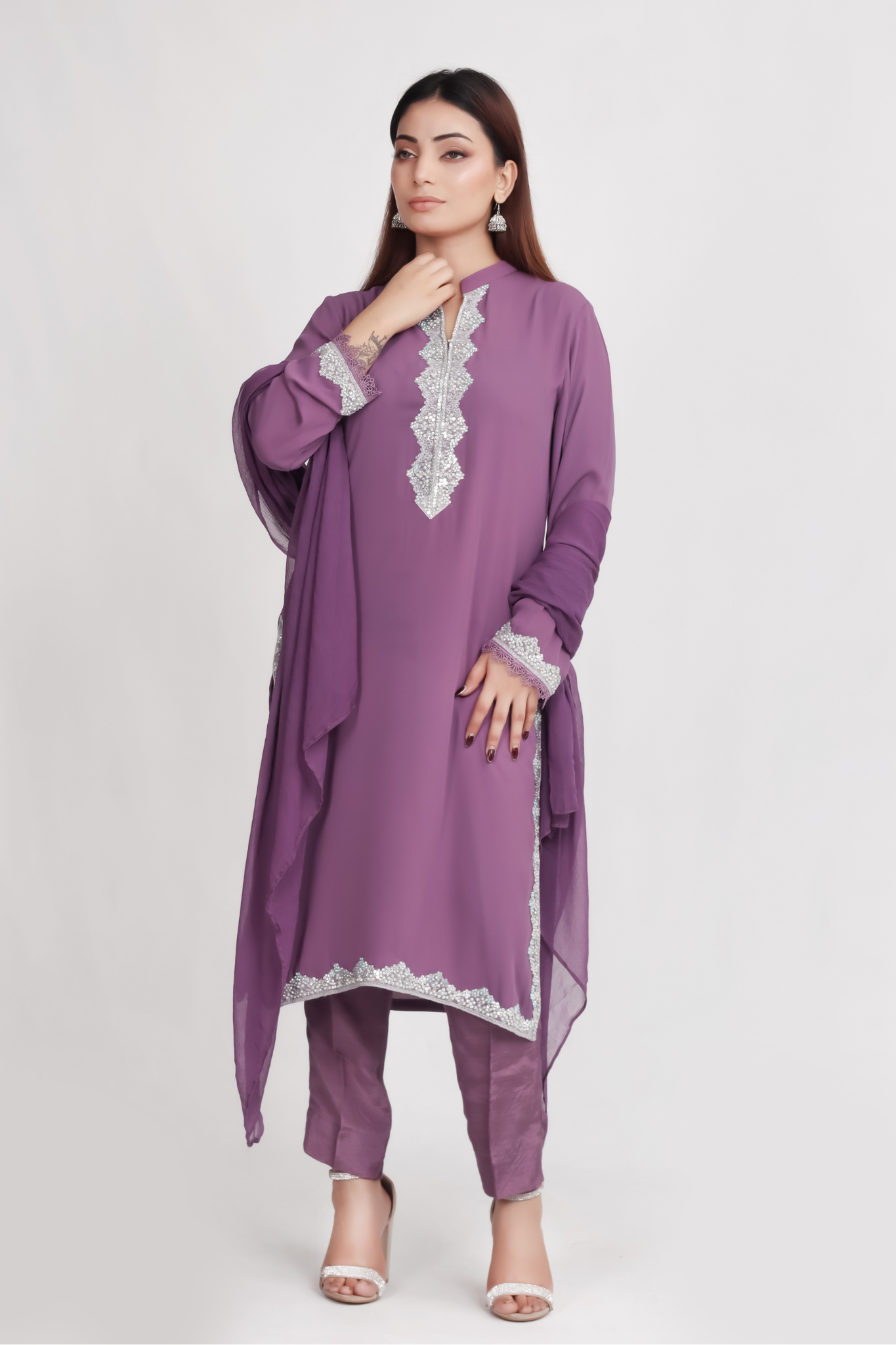 Esme - 3-Piece Stitched Suit - RZL119