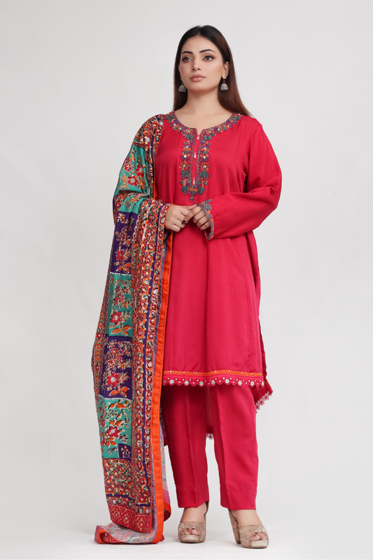 Orna - 3-Piece Stitched Suit - RZL104