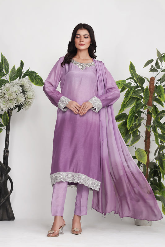 Vivara - 3-Piece Stitched Suit - RZL121