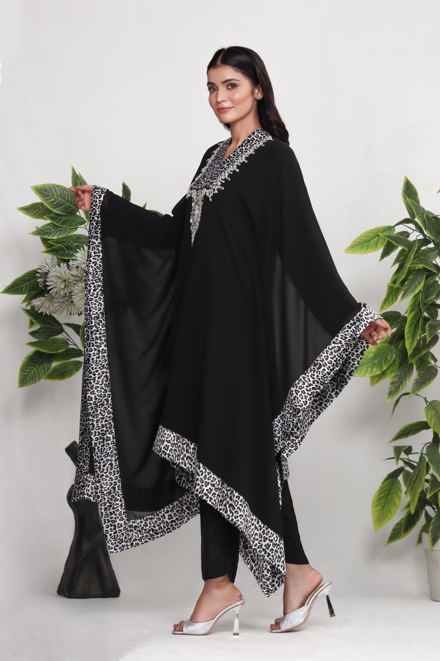 Valea - 3-Piece Stitched Suit Kaftan- RZL107