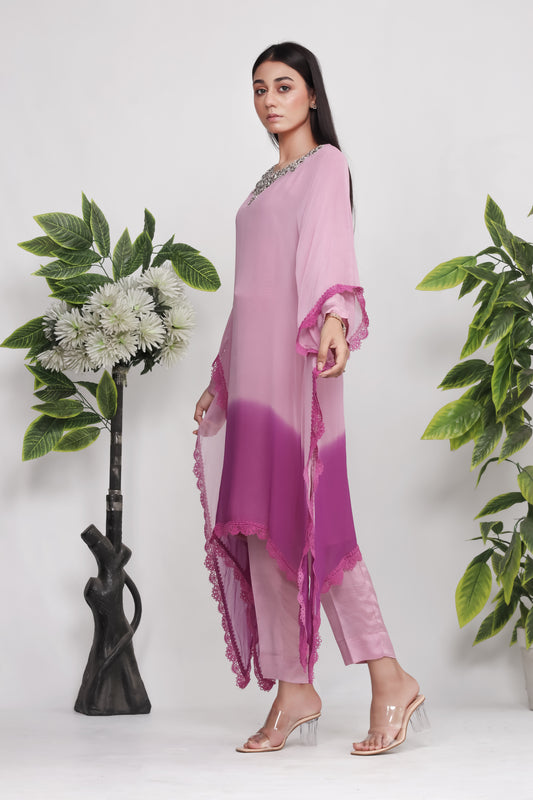 Roselle - 3-Piece Stitched Kaftan Suit - RZL123
