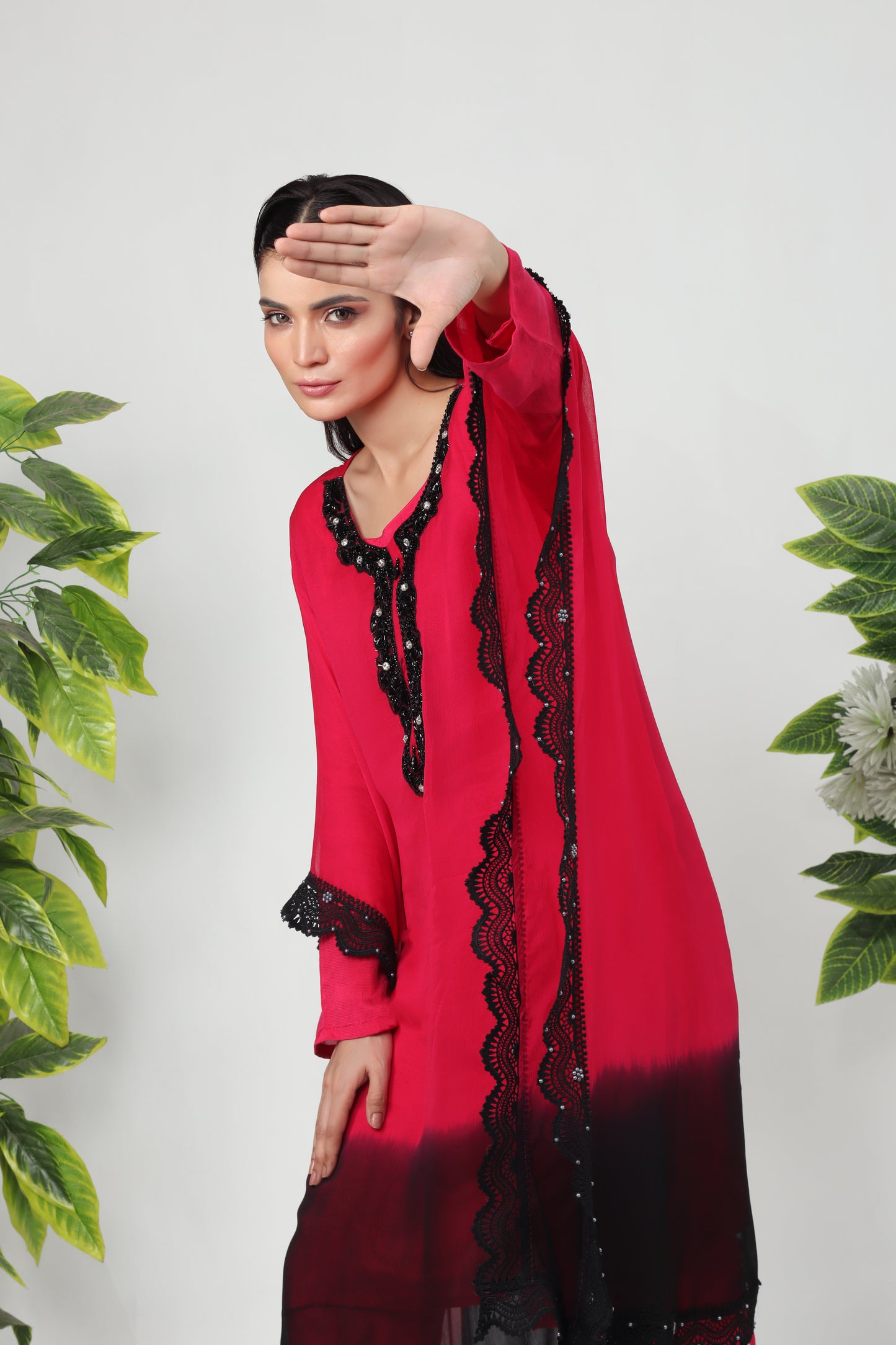 Isoria - 3-Piece Stitched Kaftan Suit - RZL124