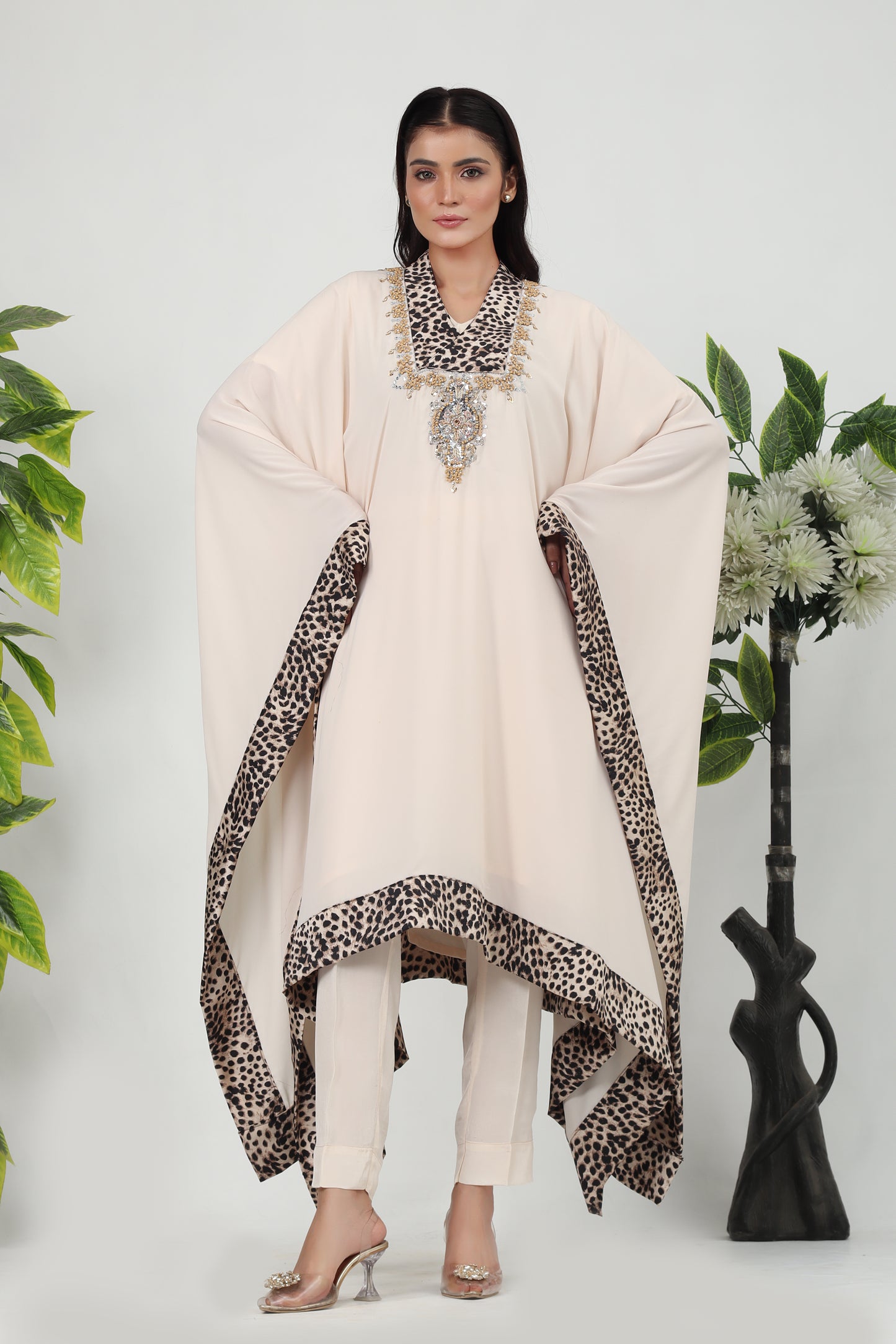 Ombra - 3-Piece Stitched Suit Kaftan- RZL106