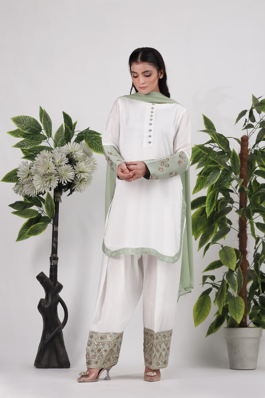 Azenor - 3-Piece Stitched Suit - RZL110