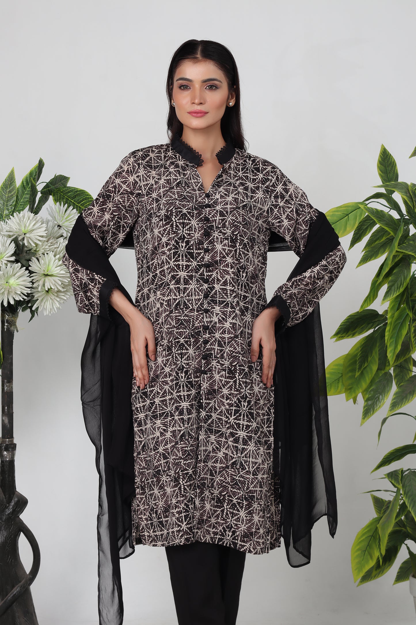Celna - 3-Piece Stitched Suit - RZL130