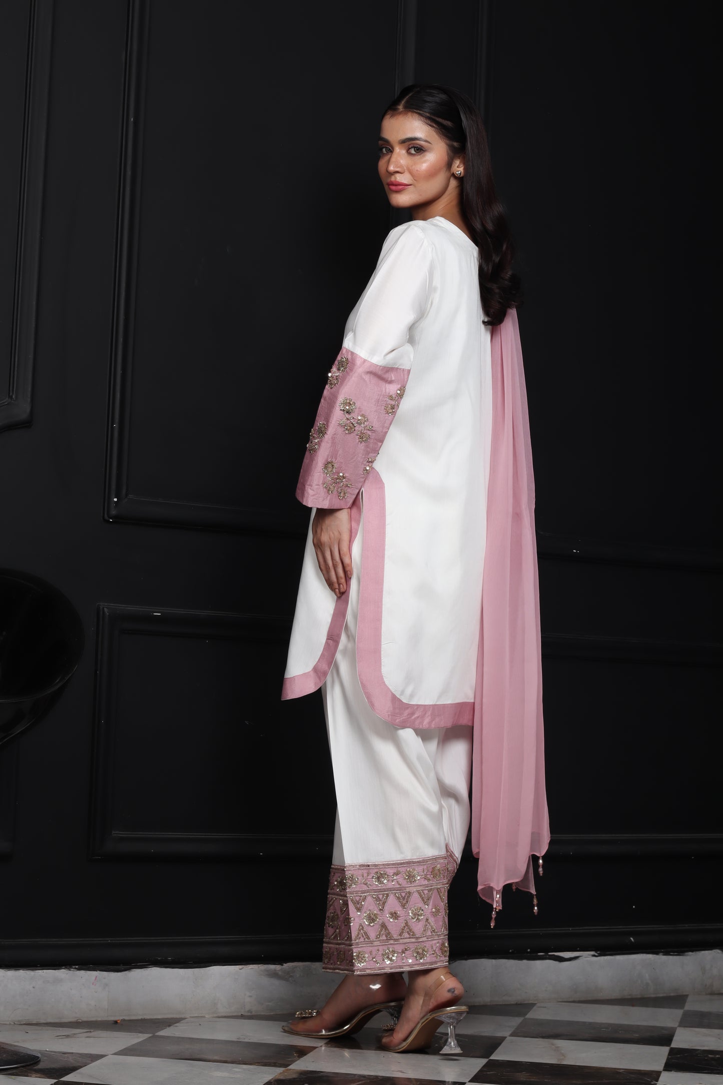 Amirah - 3-Piece Stitched Suit - RZL109