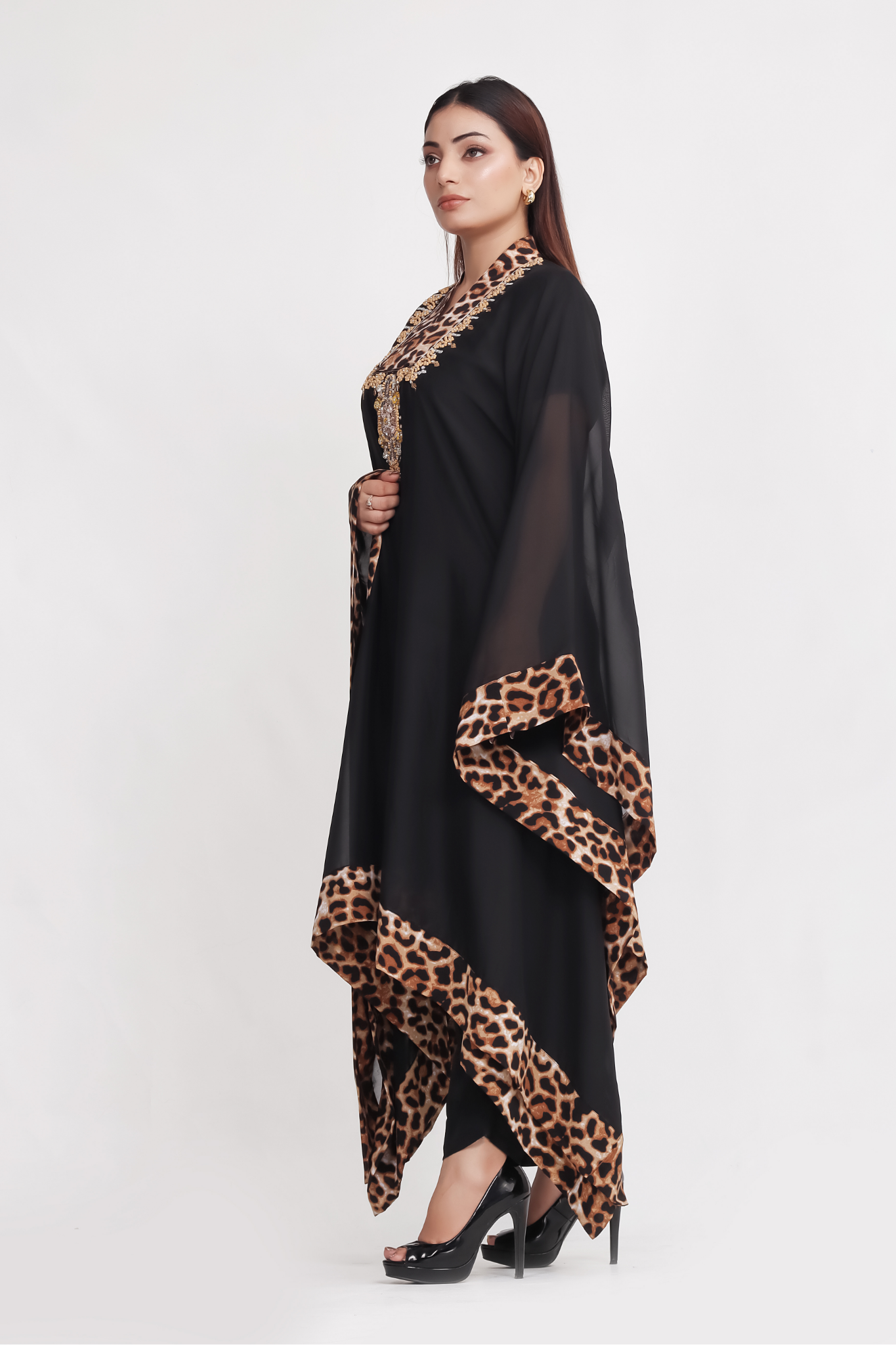 Celeste - 3-Piece Stitched Suit Kaftan - RZL105