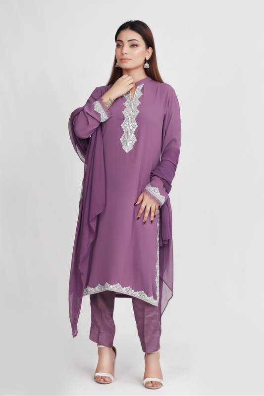 Esme - 3-Piece Stitched Suit - RZL119