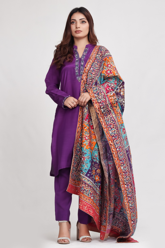 Melis - 3-Piece Stitched Suit - RZL102