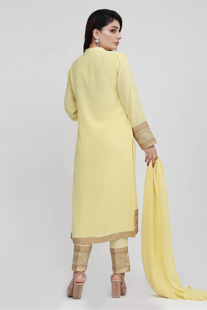 Nora - 3-Piece Stitched Suit - RZL128