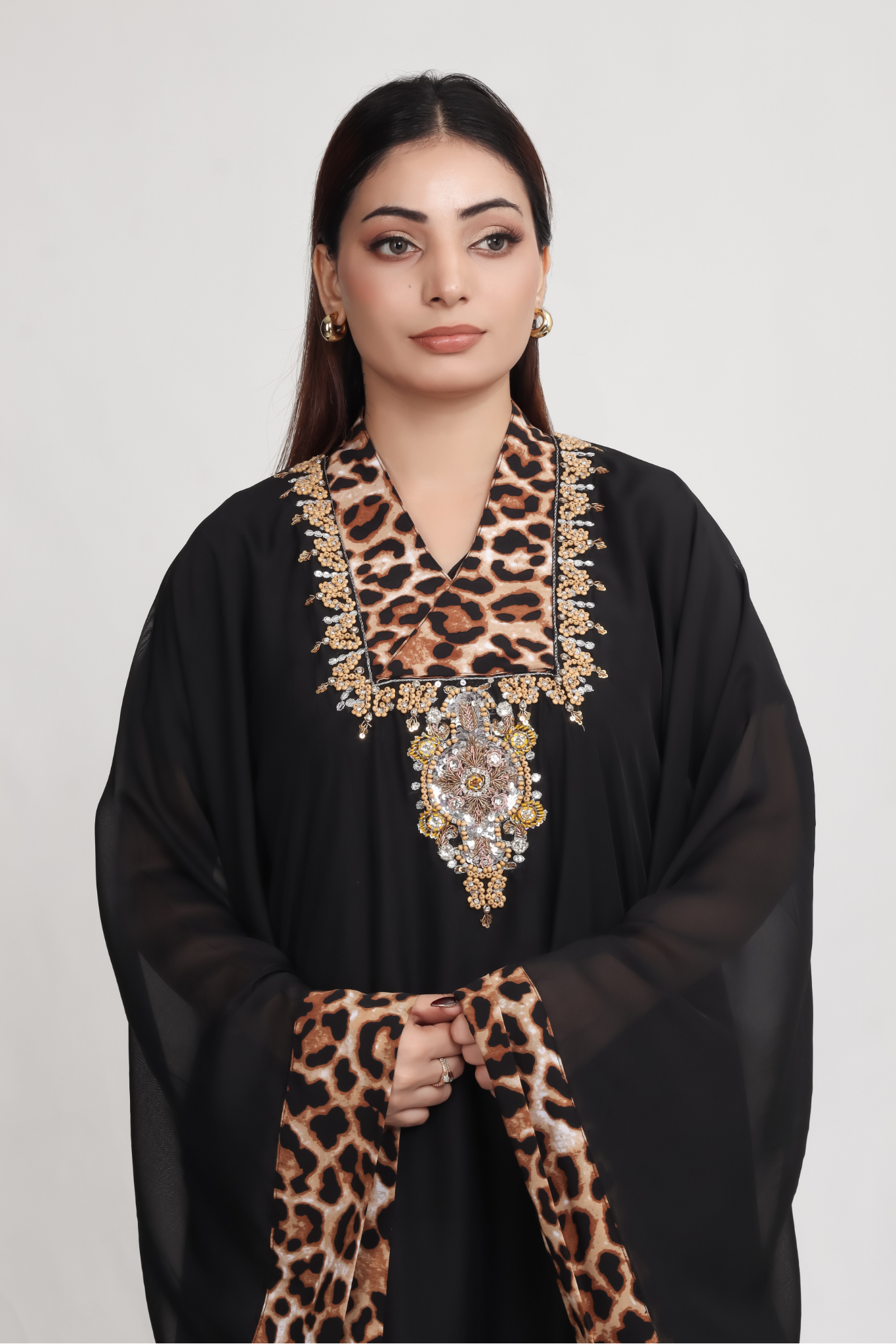Celeste - 3-Piece Stitched Suit Kaftan - RZL105