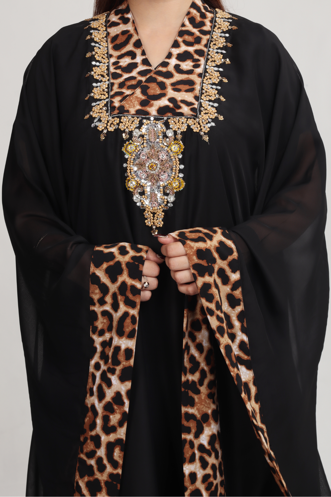 Celeste - 3-Piece Stitched Suit Kaftan - RZL105