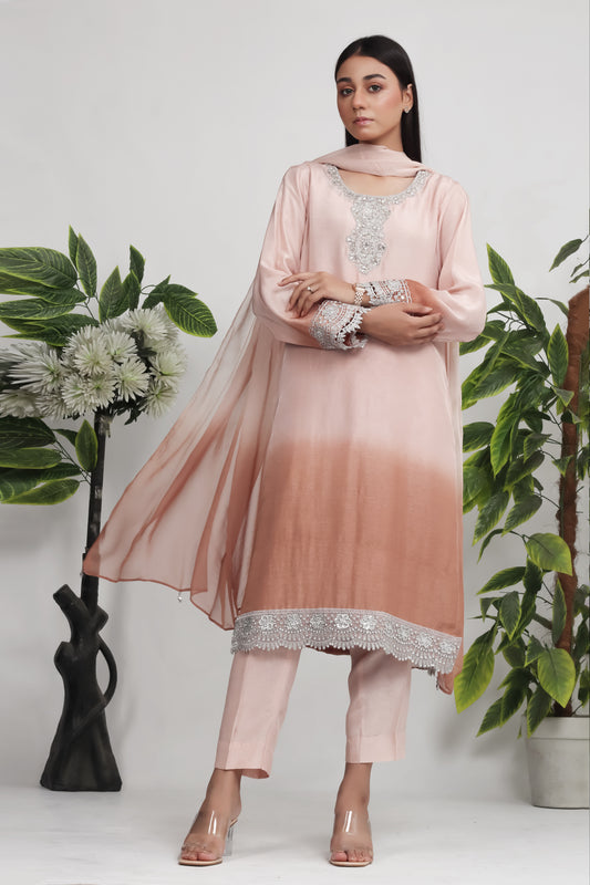Fayra - 3-Piece Stitched Suit - RZL122