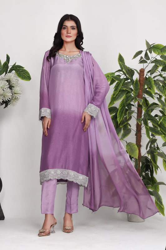 Vivara - 3-Piece Stitched Suit - RZL121