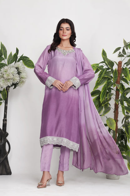 Vivara - 3-Piece Stitched Suit - RZL121