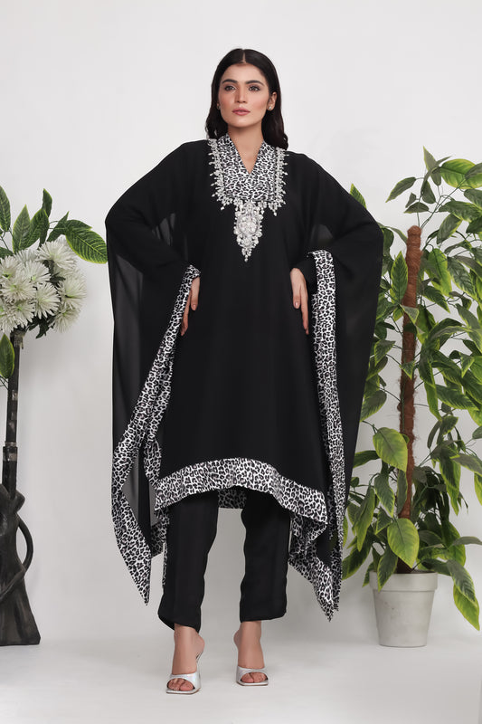 Valea - 3-Piece Stitched Suit Kaftan- RZL107