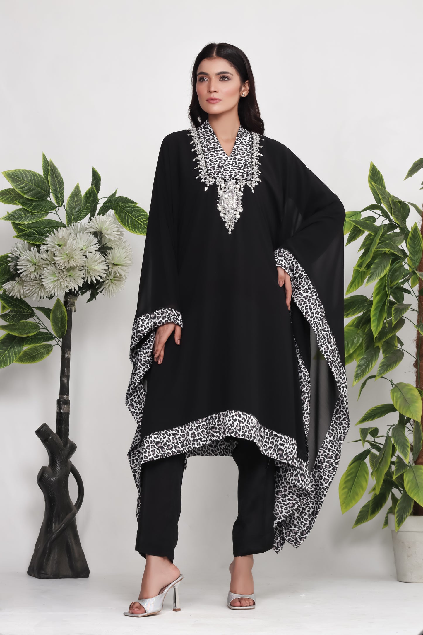 Valea - 3-Piece Stitched Suit Kaftan- RZL107