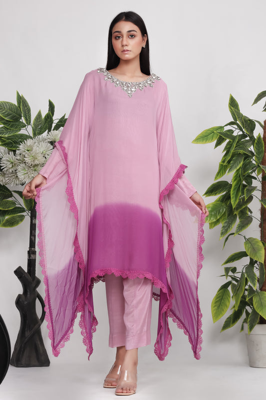 Roselle - 3-Piece Stitched Kaftan Suit - RZL123