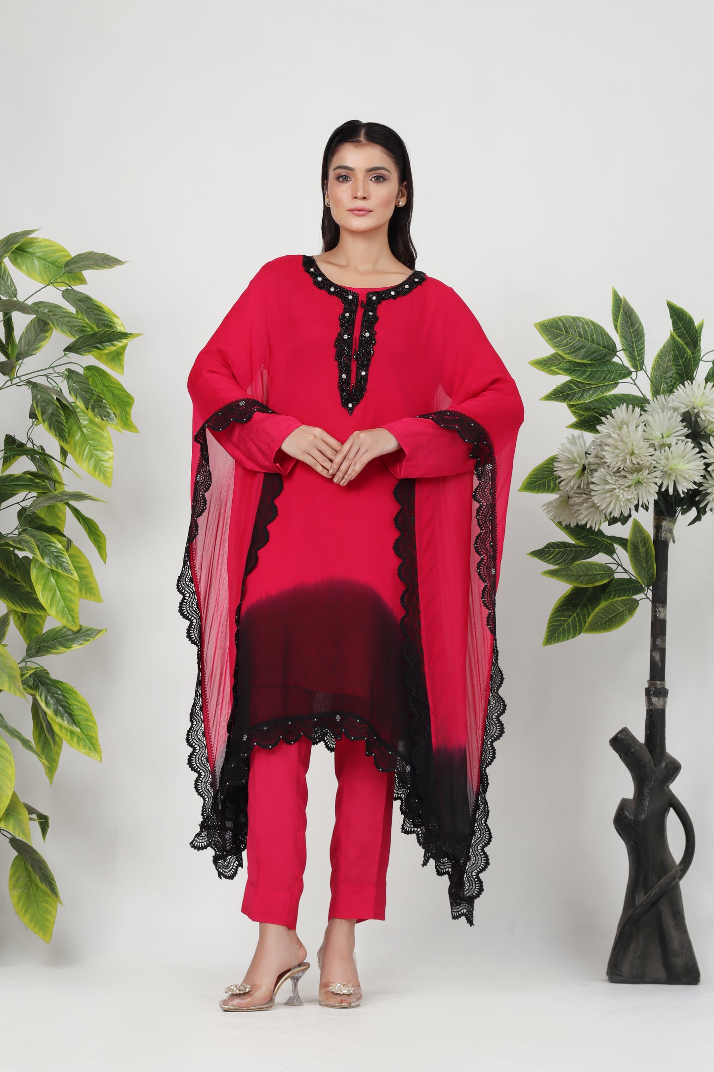 Isoria - 3-Piece Stitched Kaftan Suit - RZL124