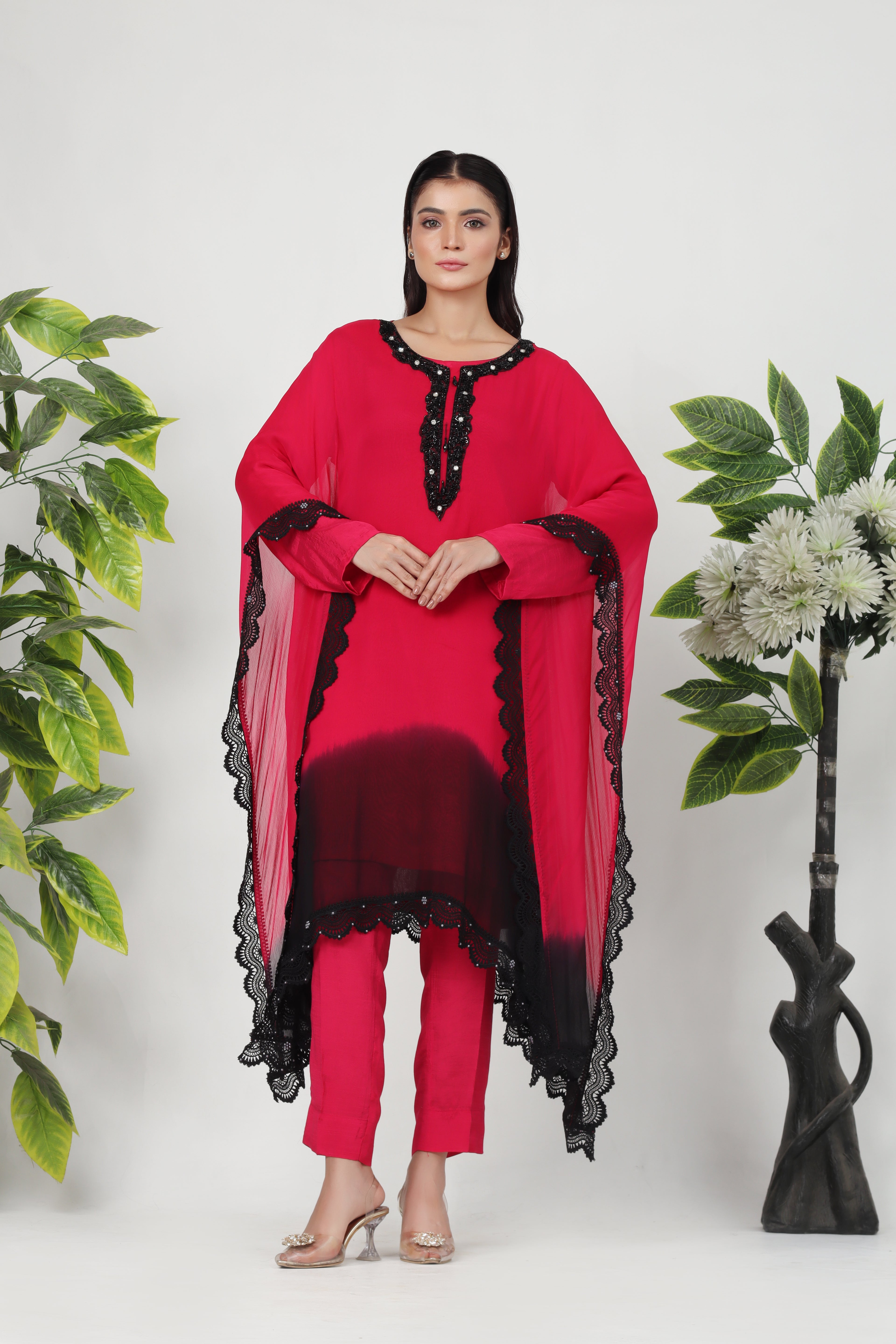 Isoria - 3-Piece Stitched Kaftan Suit - RZL124