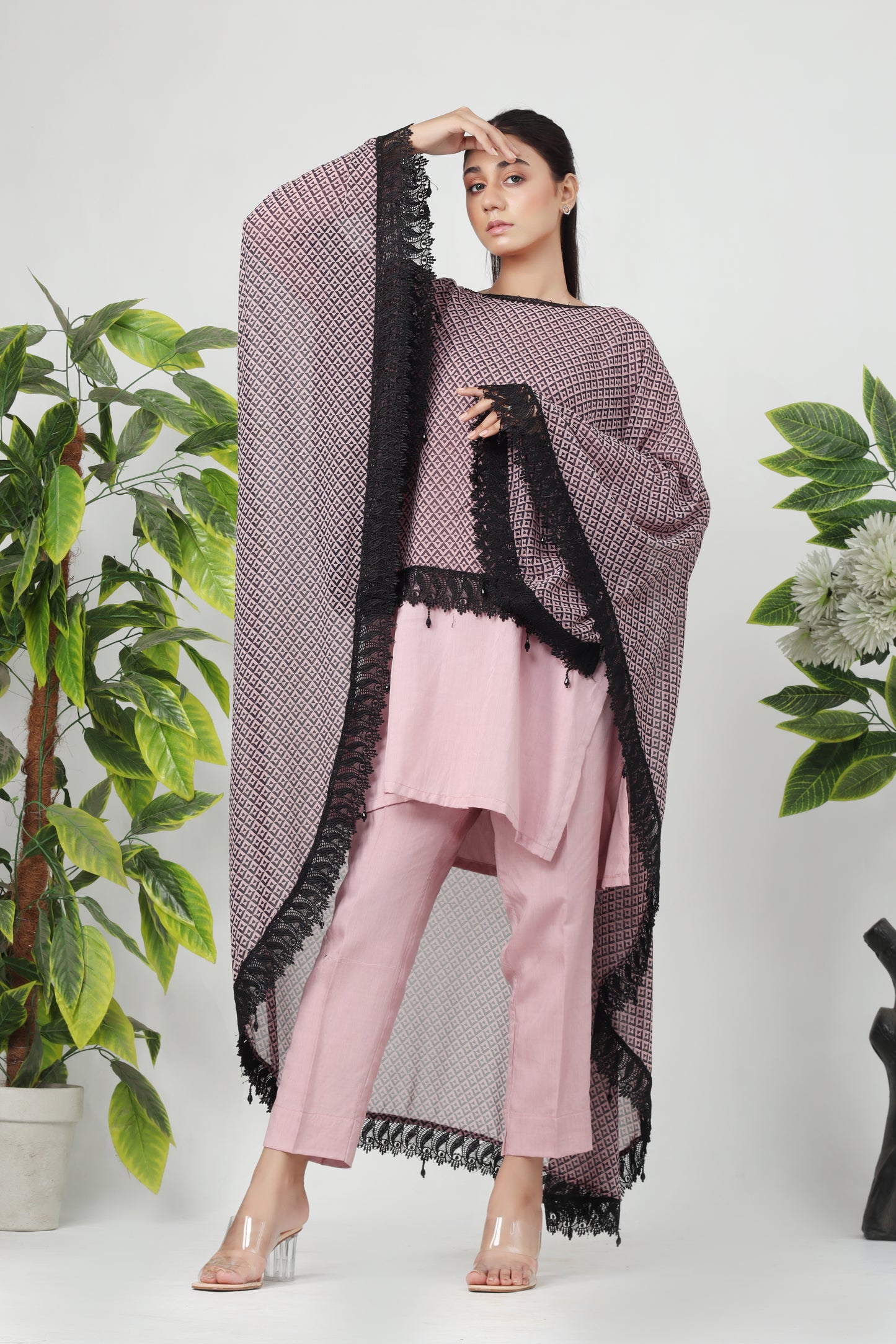 Coralé - 3-Piece Stitched Suit - RZL129