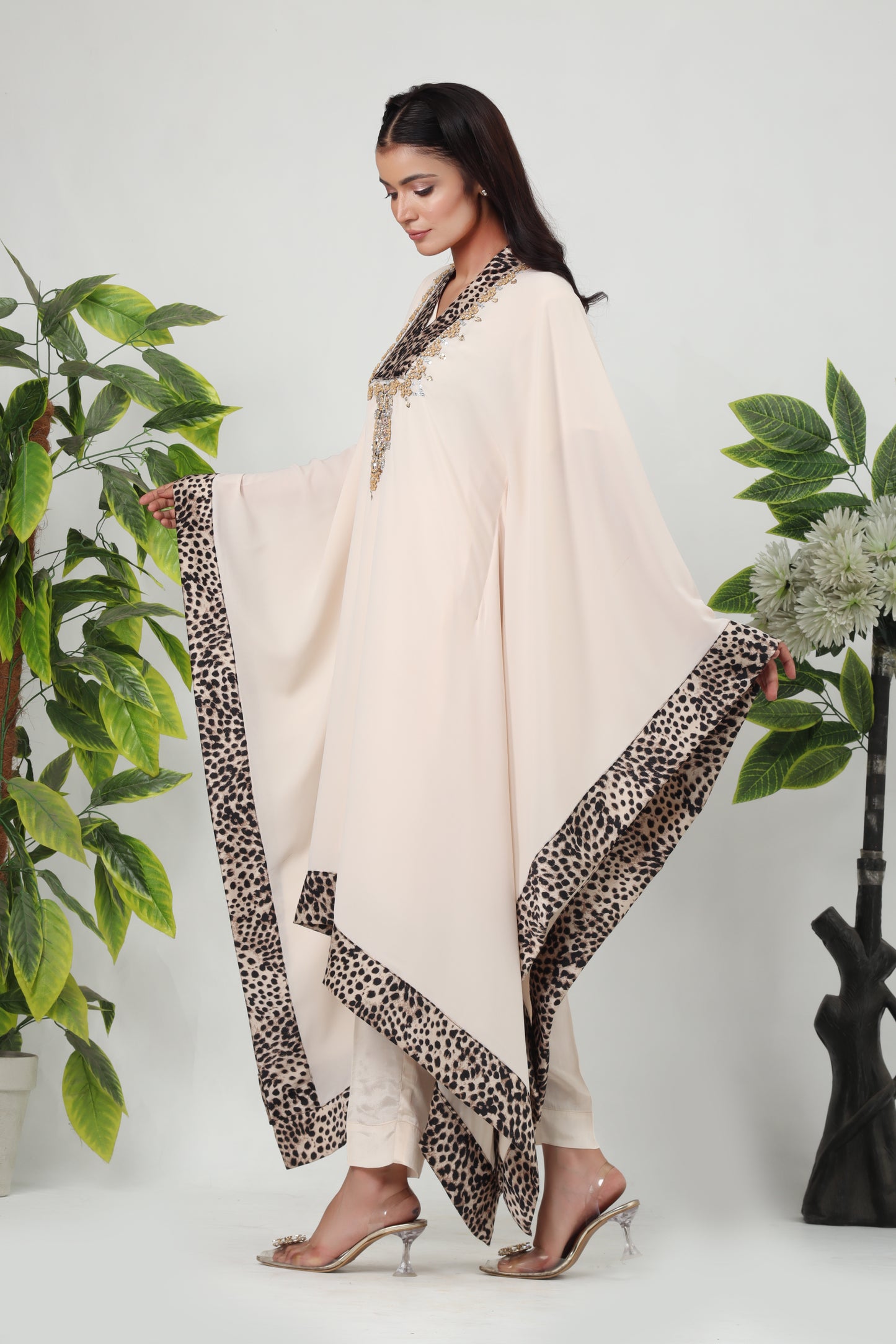 Ombra - 3-Piece Stitched Suit Kaftan- RZL106