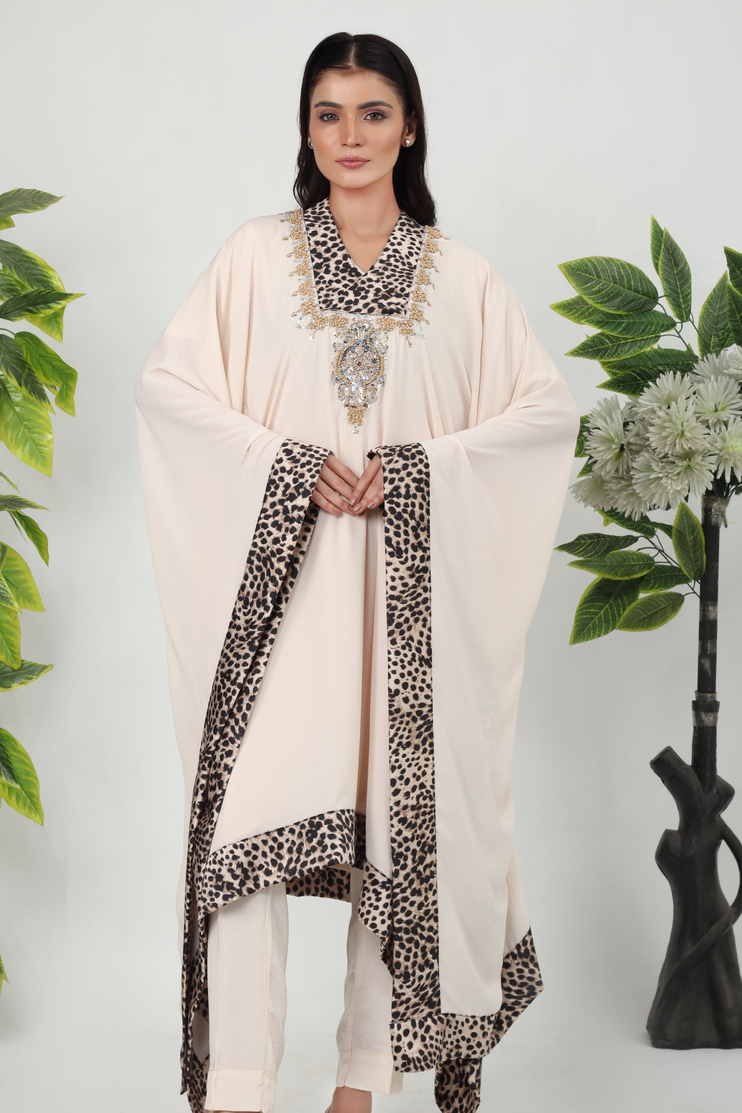 Ombra - 3-Piece Stitched Suit Kaftan- RZL106