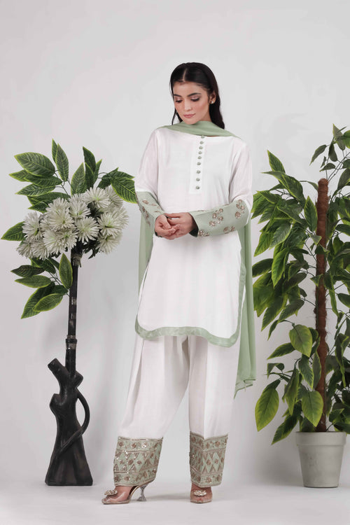 Azenor - 3-Piece Stitched Suit - RZL110