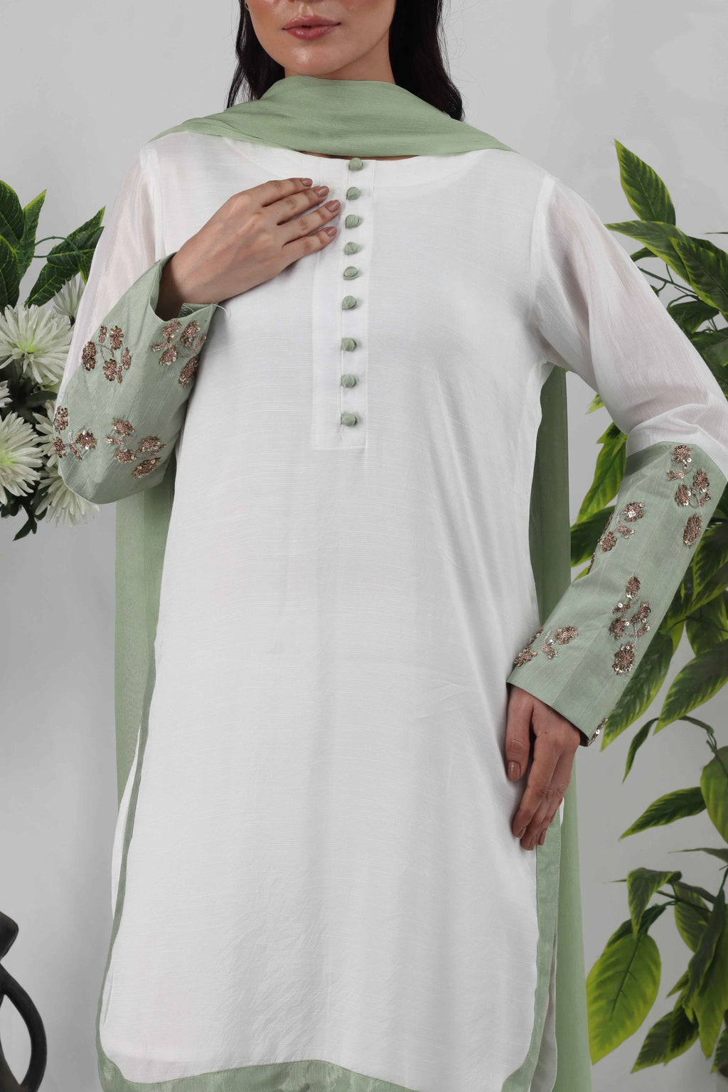 Azenor - 3-Piece Stitched Suit - RZL110