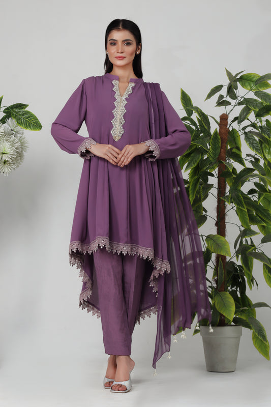 Isla - 3-Piece Stitched Suit - RZL117