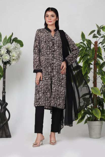 Celna - 3-Piece Stitched Suit - RZL130