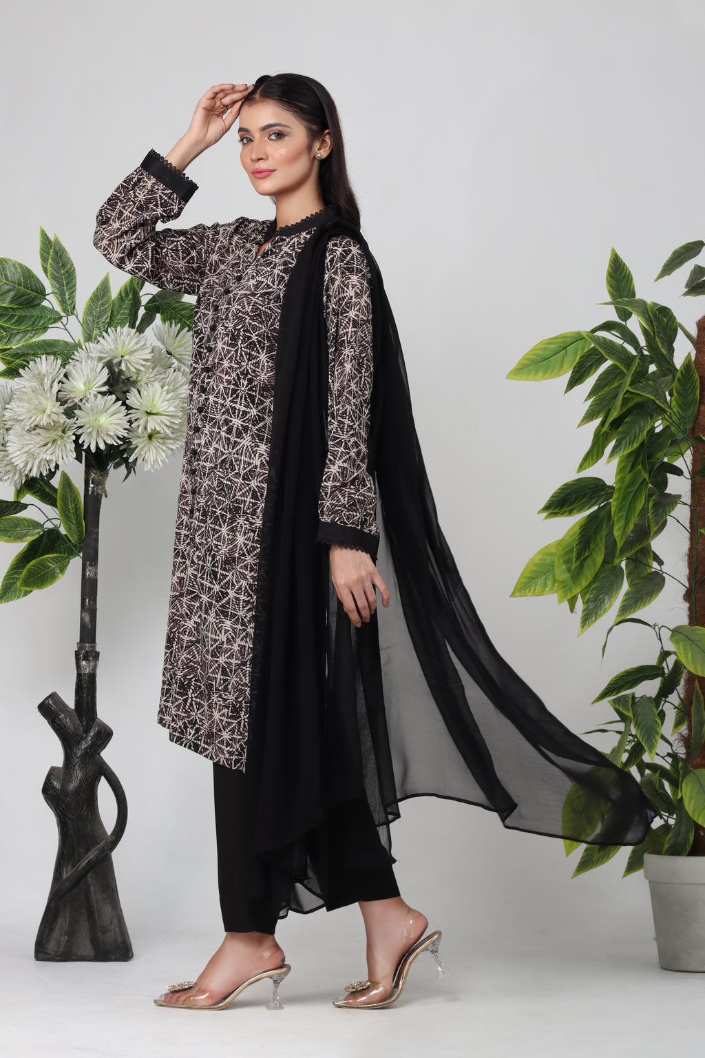 Celna - 3-Piece Stitched Suit - RZL130