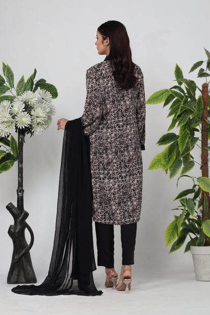 Celna - 3-Piece Stitched Suit - RZL130