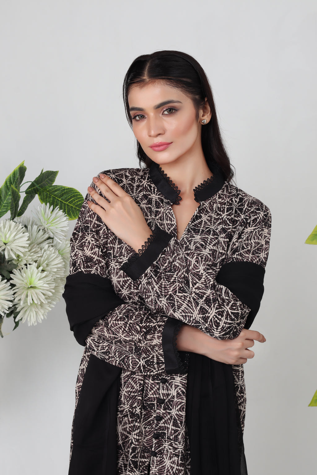 Celna - 3-Piece Stitched Suit - RZL130
