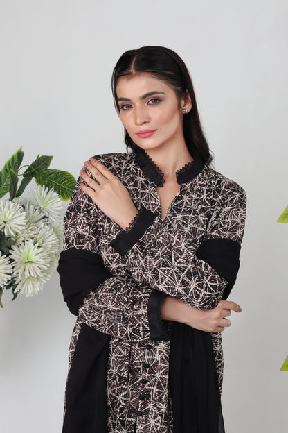 Celna - 3-Piece Stitched Suit - RZL130