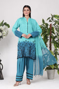 Cyanne - 3-Piece Stitched Suit - RZL114