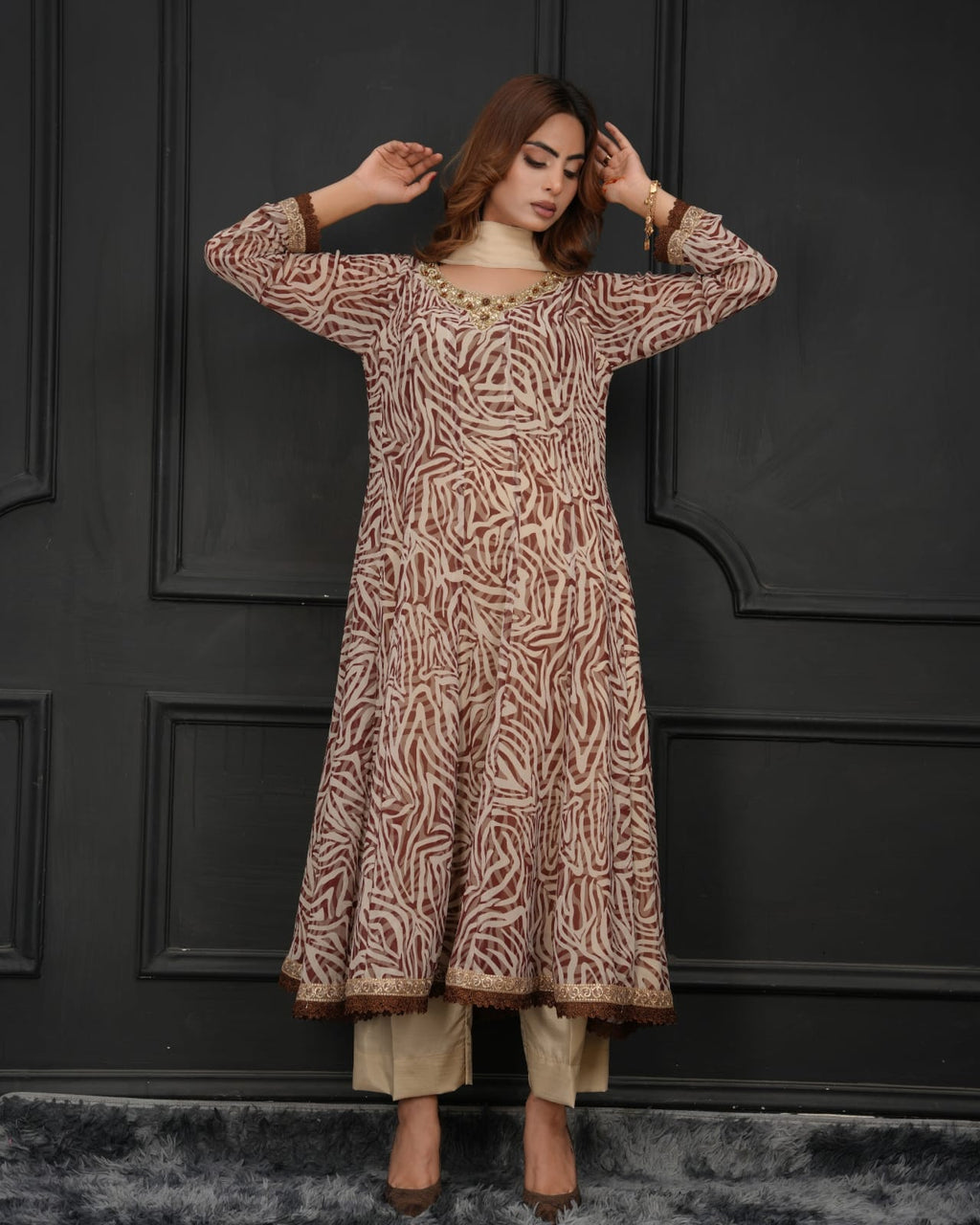 Desert Muse -3 Piece Stitched suit