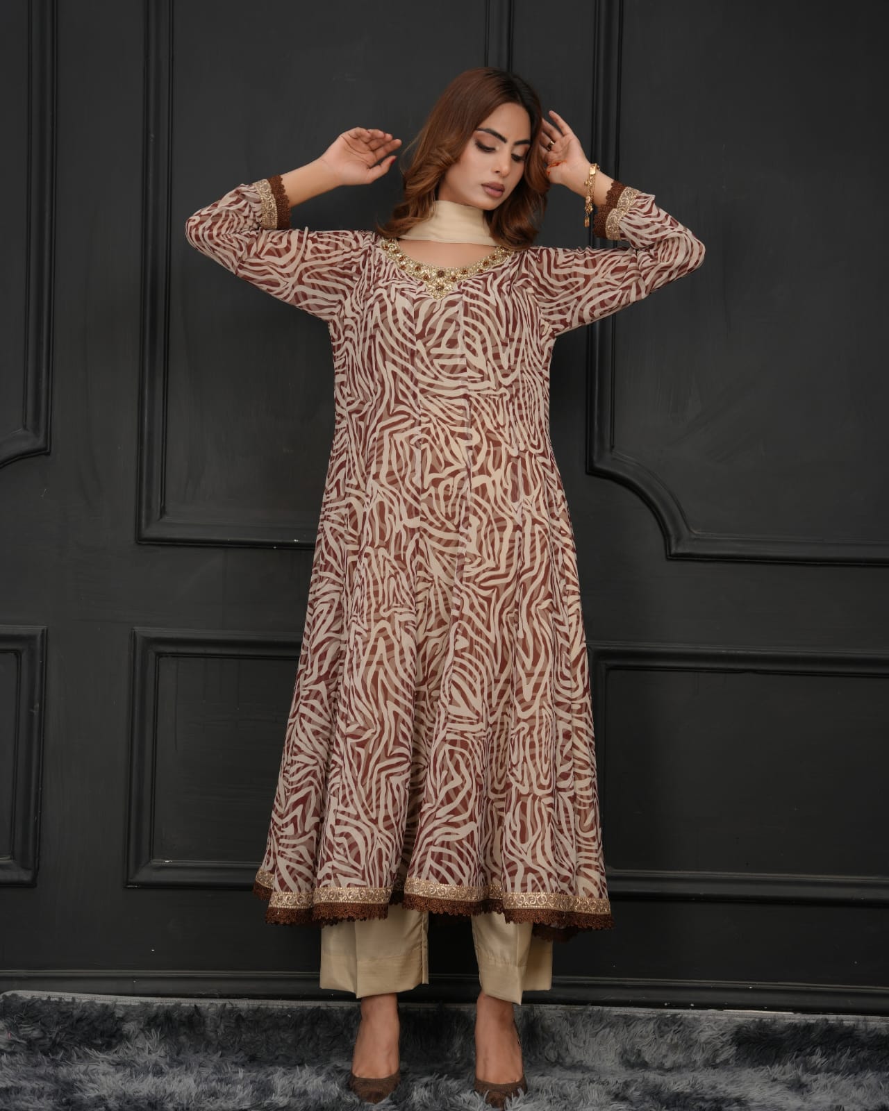 Desert Muse -3 Piece Stitched suit