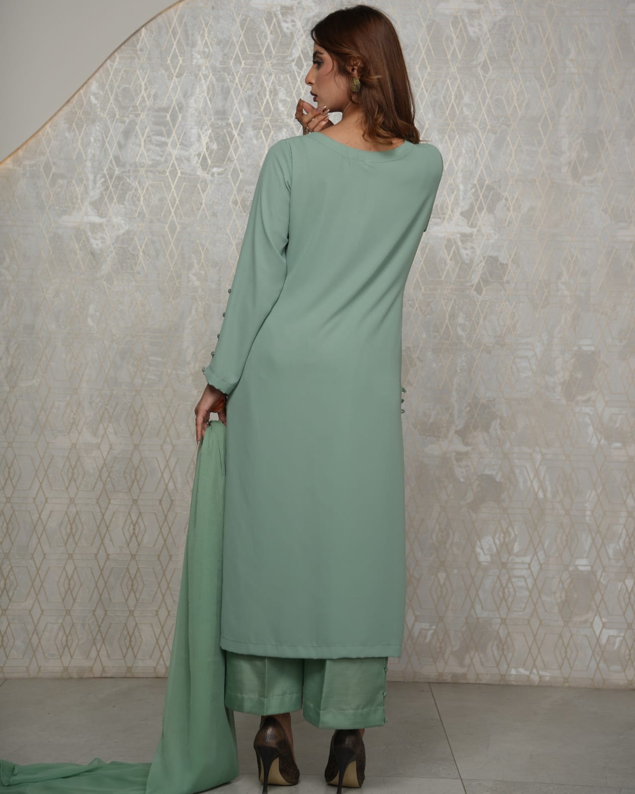Mint grace 3 piece stitched