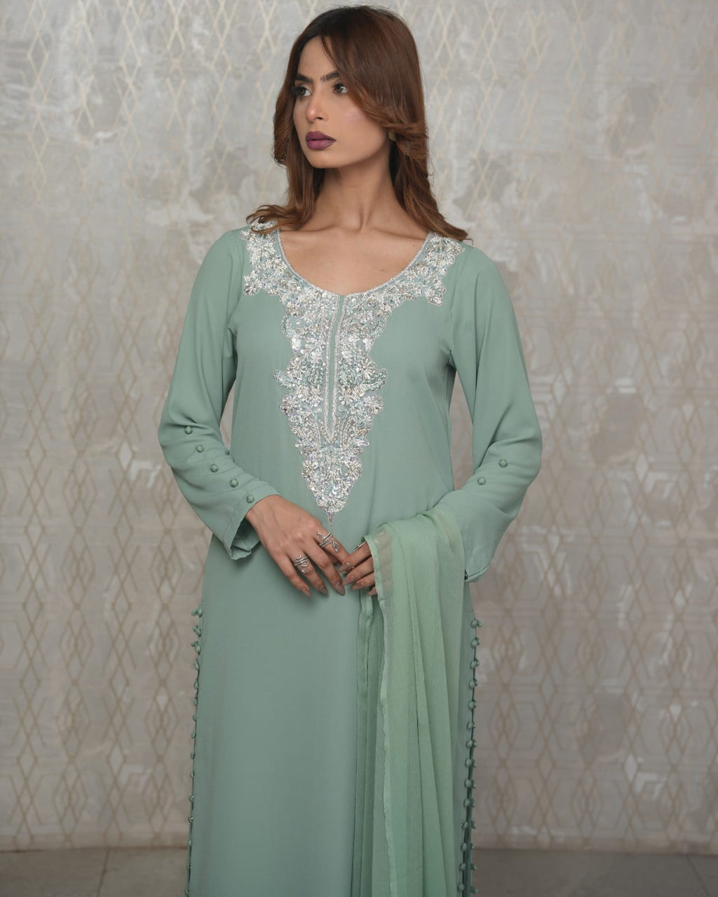 Mint grace 3 piece stitched