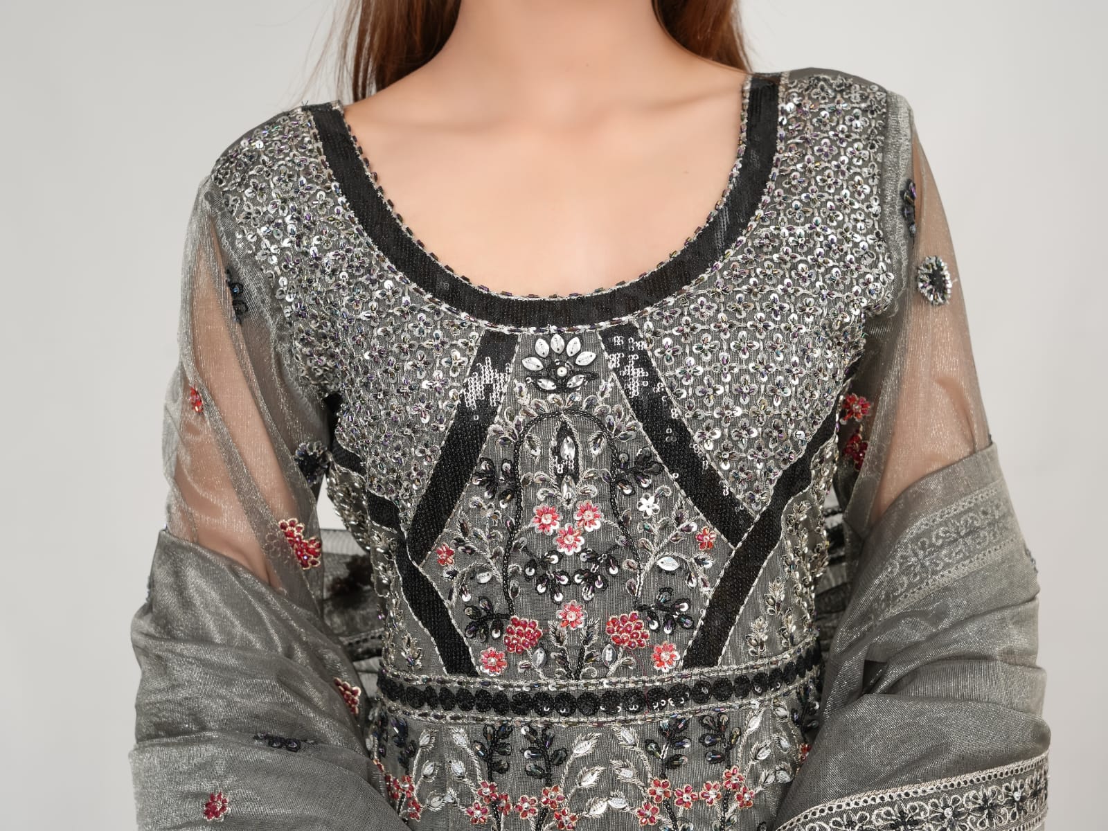 Ameerah-4-Piece suit Unstitched