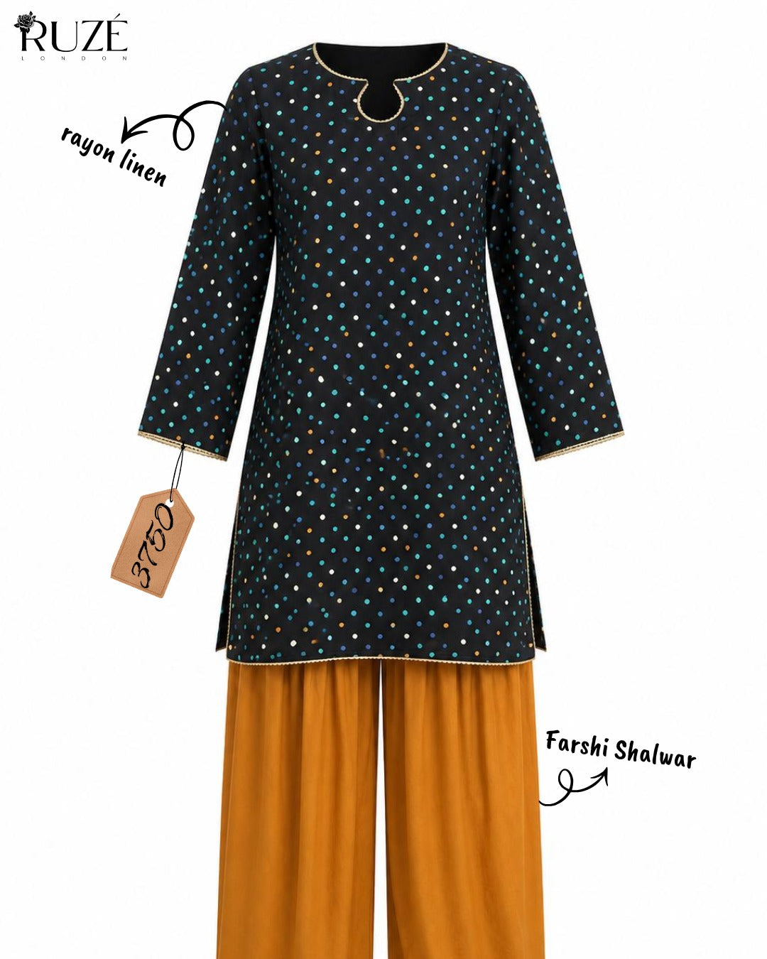 Elara Mist – 2 Piece Rayon Linen Ensemble