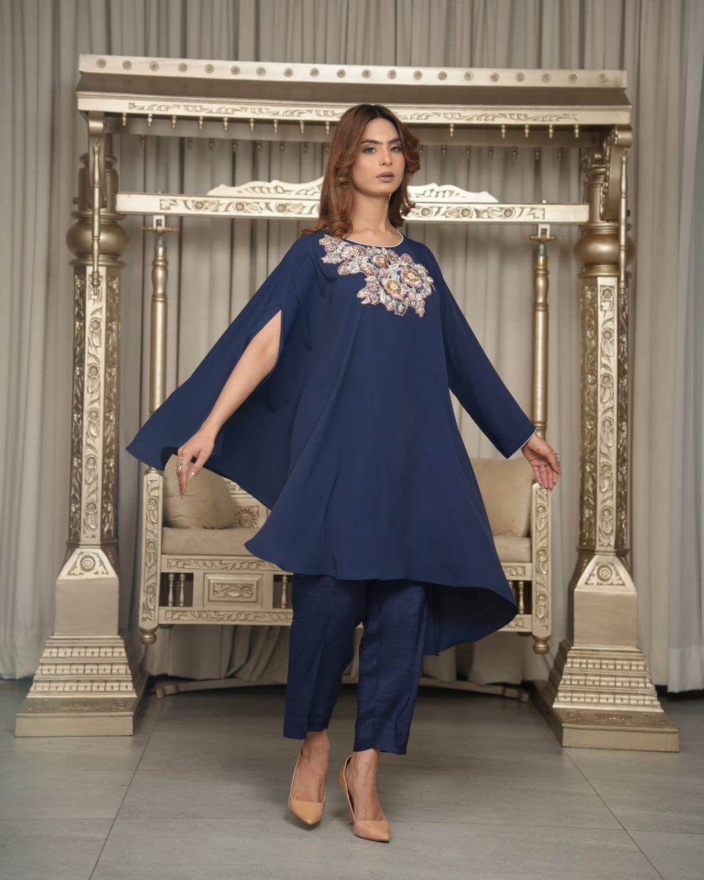 Blue Muse - 3Piece Stitched suit