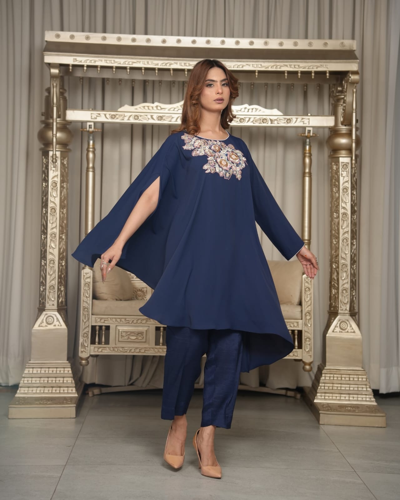 Blue Muse - 3Piece Stitched suit